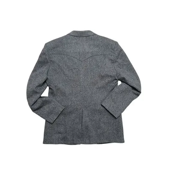 Vintage Circle S Dallas Texas Western 100% Wool Blazer /‎ Jacket - USA - 44L